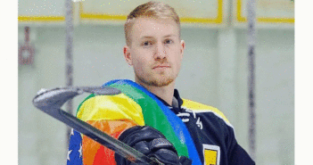 Adam Fyrer is a gay former college hockey player who wants to see the NHL reinstate the players’ choice to use Pride Tape. Jacob Chang Rascle