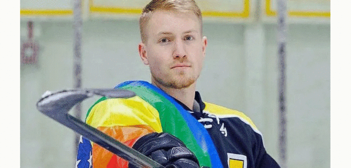 Adam Fyrer is a gay former college hockey player who wants to see the NHL reinstate the players’ choice to use Pride Tape. Jacob Chang Rascle