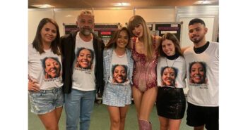 Taylor Swift tira foto com família de Ana Benevides Foto: Folha de São Paulo