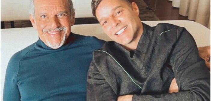 Ricky Martin com o pai, Enrique — Foto: Reprodução/Instagram