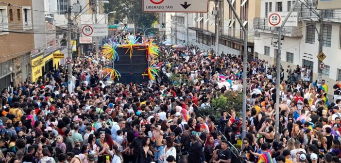 Centro de Campinas recebe Parada do Orgulho LGBT — Foto: Jonatan Morel/EPTV